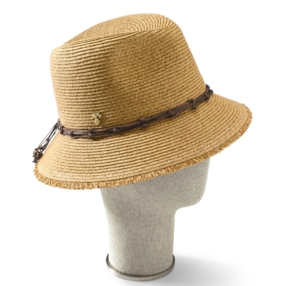 Tommy Bahama Accessories - Tommy Bahama Paper Braid Fedora in Toast